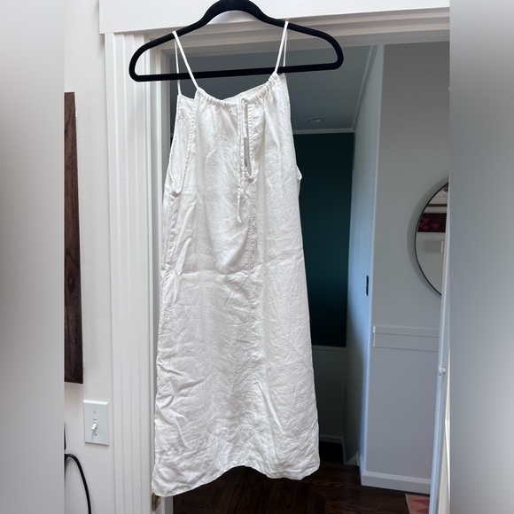 Everlane linen apron dress S white - Picture 2 of 14